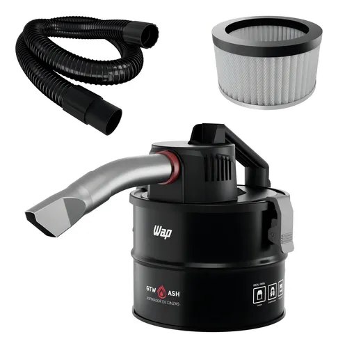Aspirador de Cinzas WAP GTW ASH com Potência de 1400W Filtro HEPA Sugador de Pó Churrasqueira 127V