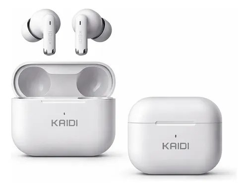 Fone Bluetooth 5.4 Sem Fio Tws Kaidi Kd780 Graves Potentes Branco