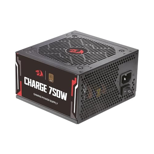 Fonte Gamer Redragon Charge 750W Preto ATX 80 Plus Bronze Capacitores 100% Japoneses FRC-750