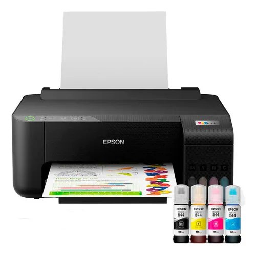 Impressora Epson EcoTank L1250 - Tanque de Tinta Colorida, Wi-Fi Direct, Comando de voz e Bivolt