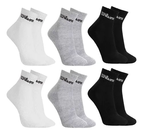 Kit 6 Pares Meias Wilson Cano Médio Masculino Adulto 38-43