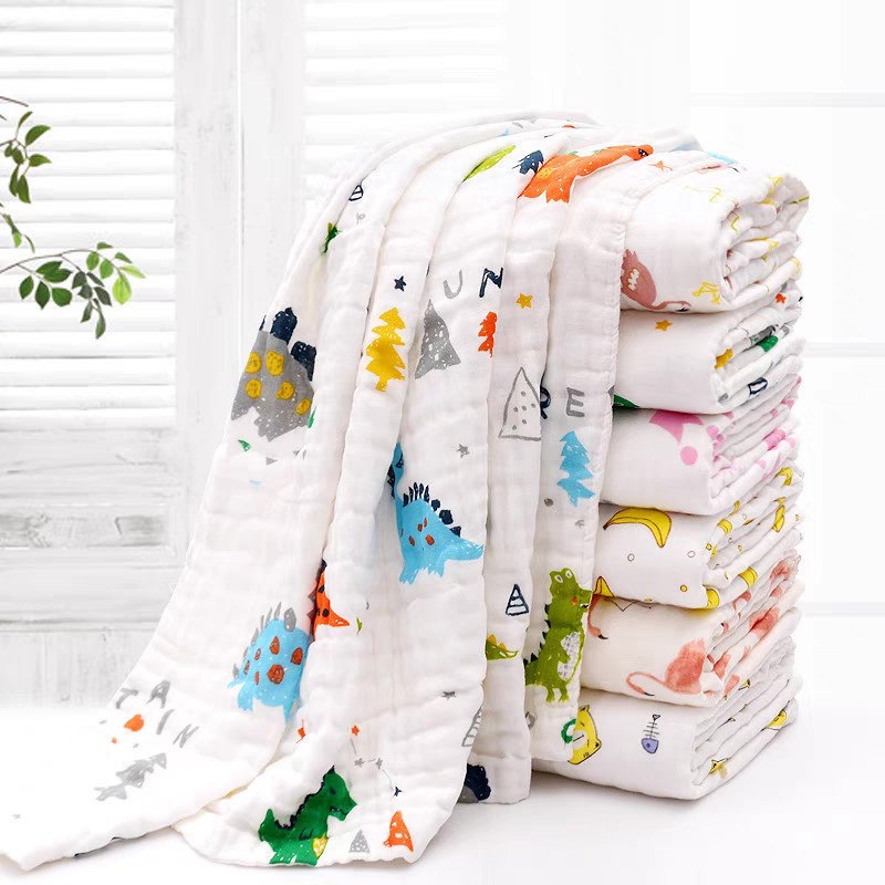 Manta de Musselina para Bebê, Alta Absorção, Secagem Rápida, Macia e Multifuncional Toalha Bebe