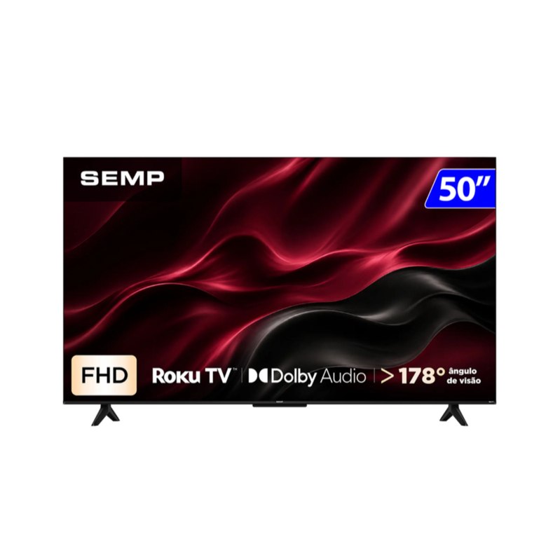 Smart TV Semp 50" LED Full HD Roku TV - 50S42R