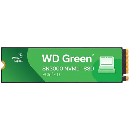 SSD 1TB M.2 NVMe PCIe 4.0 Western Digital Sn3000 Velocidade de Leitura e Gravação 5000/4200 MB/s WDS100T4G0E-00CPS0