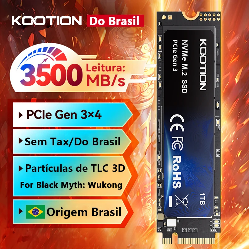 Ssd Nvme 1Tb Kootion M.2 Gen3